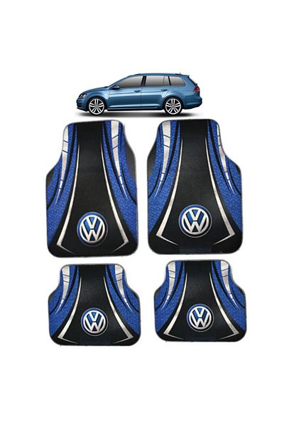 Generic Universal Floor Mats VW Golf 7 Variant 2012–2020 – Blue/Black