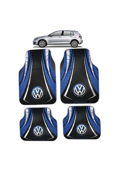 Generic Universal Floor Mats VW Golf 7 Hatchback 2012–2020 – Blue/Black