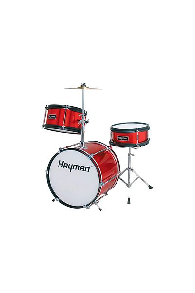Hayman HM30MR, children's acoustic drum set, metallic red