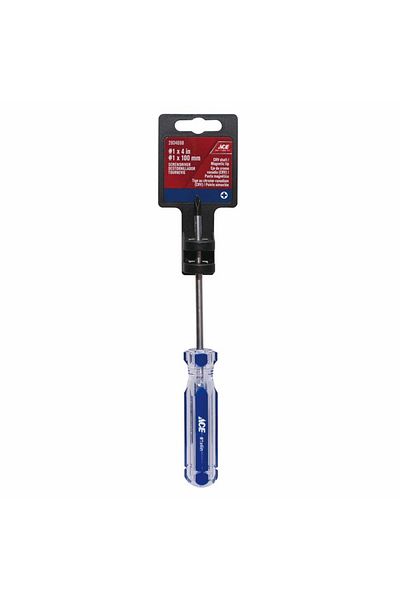ACE Phillips Steel Screwdriver W/PVC Handle (No. 1 x 100 mm)
