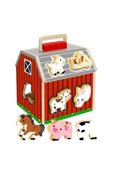 OEM Animal Farm Wooden Sorter House - Montessori 3D Educational Puzzle for Children