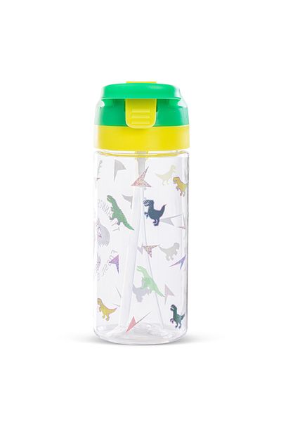 Eazy Kids Dinosaur Tritan Water Bottle W/ Spray 500ml - Green