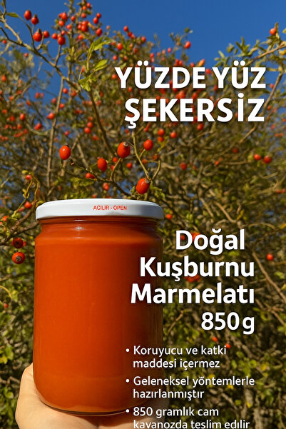BİZİMHEKİM ŞİFA EVİ %100 Şekersiz Kuşburnu Marmelatı 850g | Katkısız & Doğal ...