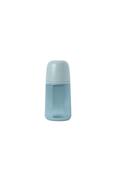 Suavinex Silicone bottle, 240ml, Colour Essence SX Pro medium flow, blue