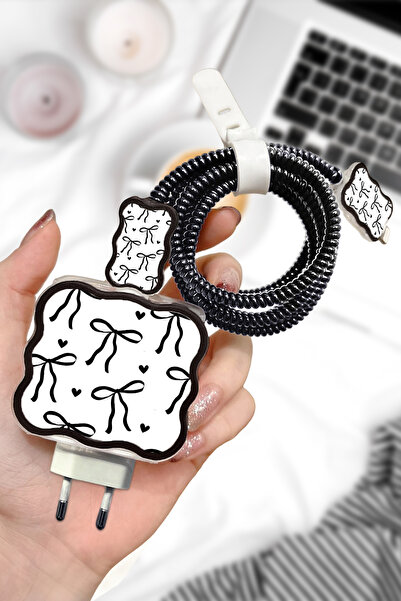 WANNA PROTECT iPhone 20W Uyumlu Şeffaf Şarj Kılıfı Başlığı Adaptörü Koruma Ka...
