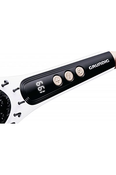 Grundig Perie electrica pentru indreptat parul Grundig HB 5850, alb/negru