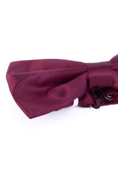 Oppland Papion pentru bărbați din țesătură din satin, realizat manual, model clasic, cu clip pentru ocazii și nopți speciale