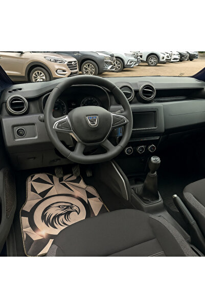 Generic Covorașe auto universale DECOMAT 3D – set 4 bucăți cu design vultur, lavabile, antiderapante