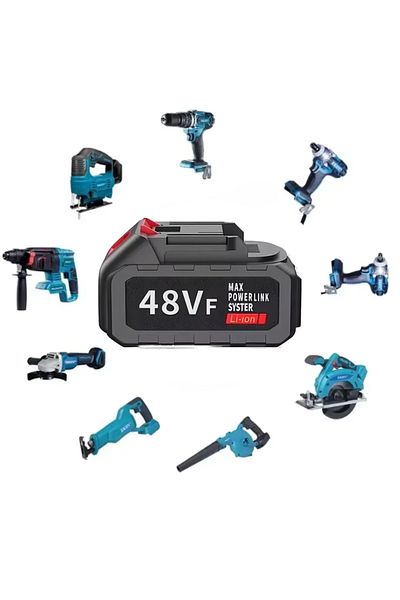 Generic Li-Ion battery 48Vf MAX, 12000mAh, compatible with cordless power tools