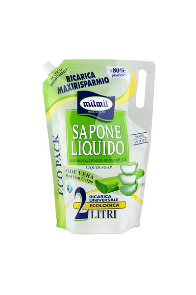 Mil Mil Rezerva Sapun Lichid Mil Mil, Aloe Vera, 2 l