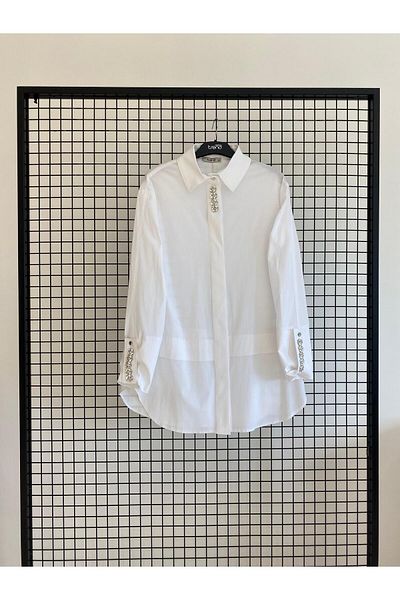 Armine TREND Shirt Collar Stone Tunic
