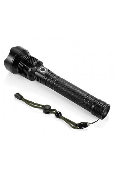 Generic XHP70 LED Tactical Flashlight – 10,000 Lumens, Zoom, 3 Modes, USB Rechargeable