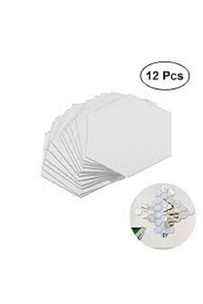 OEM Decorative Hexagonal Honeycomb Mirrors for Bathroom Kitchen and Living Room - 12 Pieces XL Sticker -