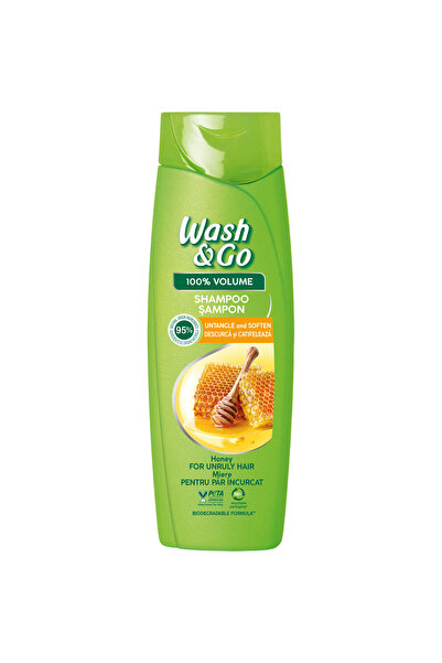 WASH&GO Sampon Wash&Go pentru par dezordonat cu extract de miere, 360 ml
