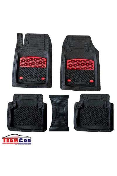 Generic TEAMCAR® Safir Universal Car Mats, Set of 5 Pieces, Tray Type, Depth 3 cm