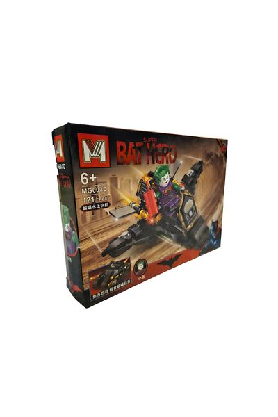 OEM Batman Construction Set - Super Bat Hero Joker with Airplane, 121 Pieces, Age 6+, Joker Figurine