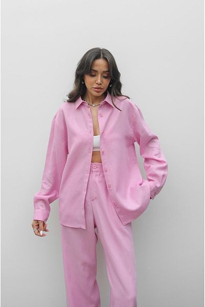 Havoş Λινό πουκάμισο Pink Sinius