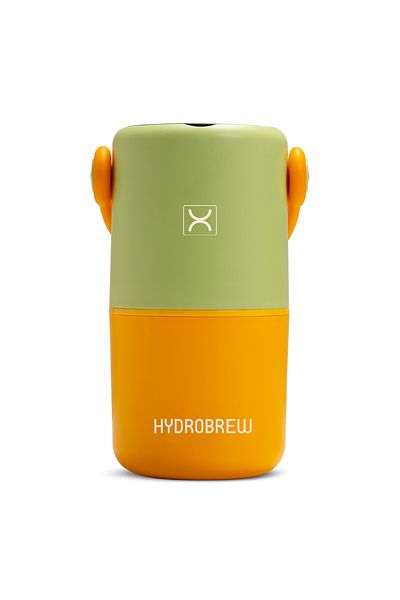Hydrobrew Double Decker Stainless Steel Lunch Box w/ Folding Spork - Sage and Amber