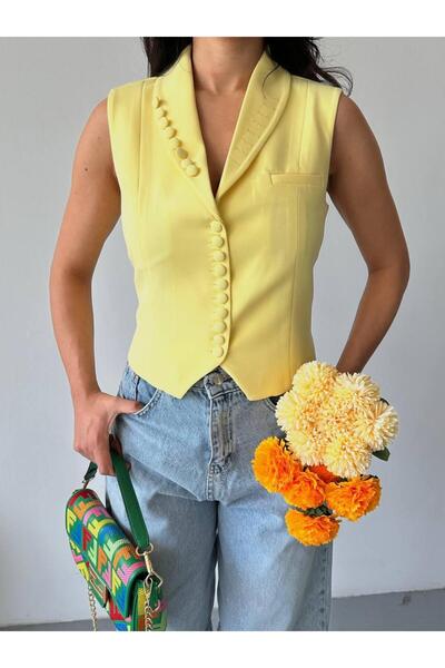 Ekim Store سترة بليزر بأزرار على الياقة