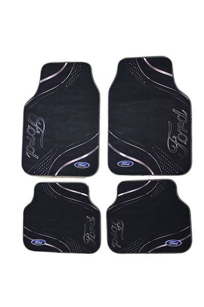Generic FORD Universal Car Mats – Elegant Black Design 4 Pieces