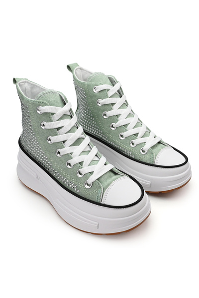 Tmall Tenisi inalti cu pietricele pe talpa flatform,1251,Verde
