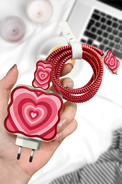 WANNA PROTECT iPhone 20W Uyumlu Şeffaf Şarj Kılıfı Başlığı Adaptörü Koruma Ka...