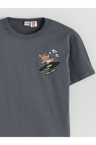 LC Waikiki New Season Crew Neck Tom and Jerry Printed Boys' T-Shirt - S5Pi80Z4