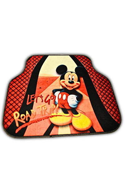 Generic Covorașe auto DECOMAT – set 4 bucăți , antiderapante imprimeu „Road Trip”