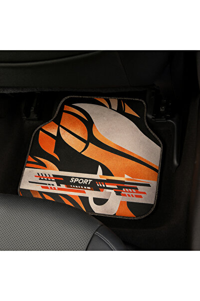 Generic Covorașe auto universale DECOMAT – set 4 bucăți , antiderapante, imprimeu sport „Urban Velocity”