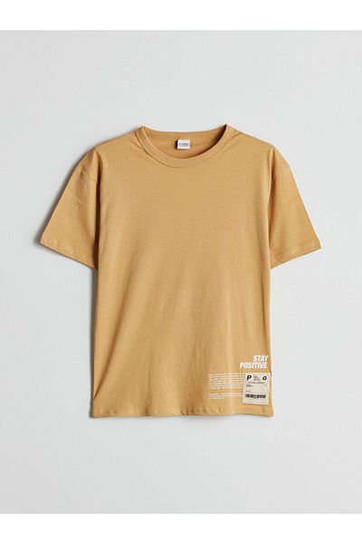 LC Waikiki New Season Crew Neck Summer Printed Boy's T-Shirt - S5Bk06Z4