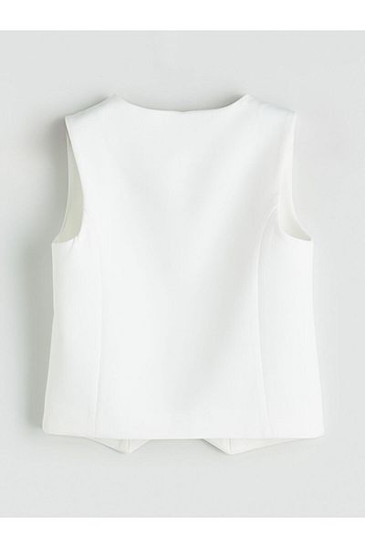 LC Waikiki New Season V-Neck Girl's Classic Vest - S5Ql39Z4