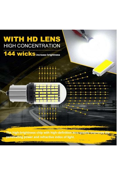 AUTOREY Canbus LED bulb 1156/BA15S P21W 3014, 144 LEDs Reverse