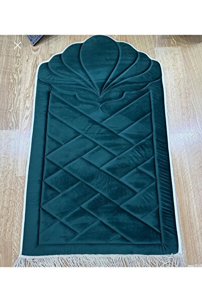 lüks home Pamuklu Kadife Ortopedik Süngerli Seccade Diz Ağrıtmaz Seccade