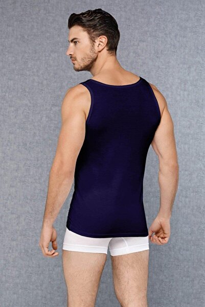 NazikEndam Ανδρικό εσώρουχο με φαρδύ λαιμό Micro Modal Dore anse 2000