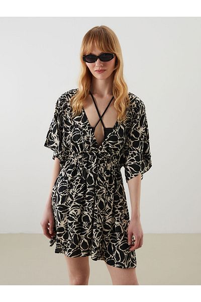 LC Waikiki Rochie de plajă pentru femei cu decolteu în V sezon nou - S5ES83Z8