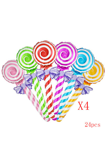 Choice 24 قطعة أخرى 6/12/24 قطعة بالونات من رقائق الألومنيوم على شكل مصاصة عل...