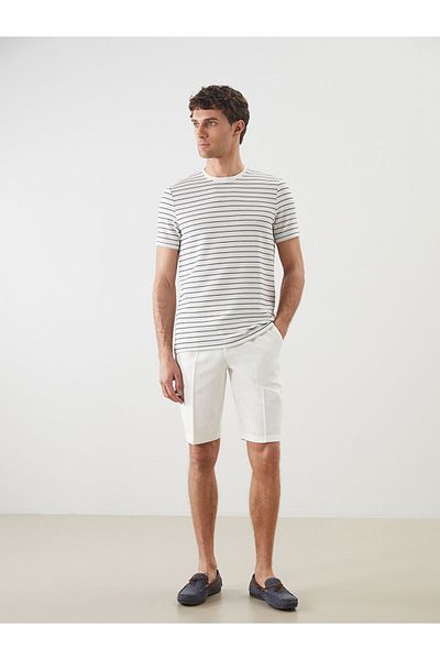 LC Waikiki Νέα σεζόν Crew Neck κοντομάνικο ριγέ ανδρικό Tisort - S5FH93Z8