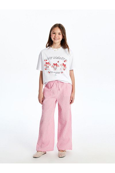 LC Waikiki New Season Crew Neck My Melody Printed Girls' T-Shirt - S5Qi09Z4