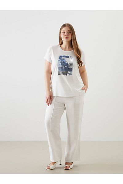 LC Waikiki New Season Crew Neck Printed Women's T-Shirt - S5Fp53Z8