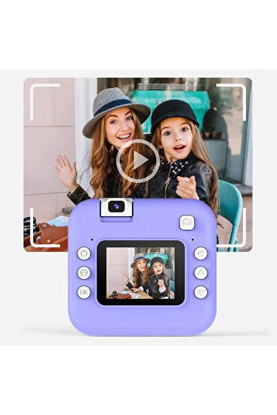 rexa Kids Printing Camera with 2.0" Screen – 24MP HD Lens, 180° Rotating, Portable Instant Photo Printer