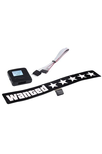 AUTOREY Electric LED Auto Sticker, Wanted, White Color for Windshield, Rear Window, Side Windows AutoREY®