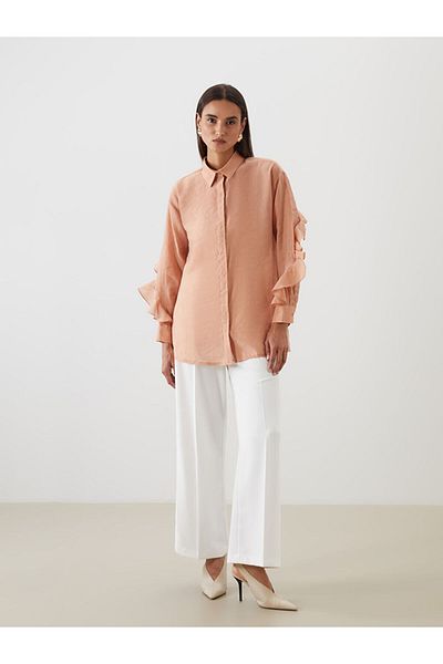 LC Waikiki New Season Ruffled Women's Shirt Tunic - S5Ms09Z8