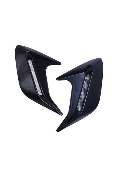 AUTOREY Car Ornament Set for Fender, Doors, Hood, Glossy Black Color AutoREY® Premium