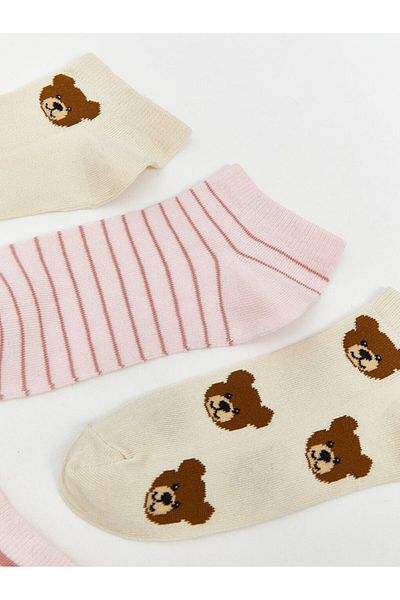 LC Waikiki New Season Patterned Women's Booties Socks 5-Piece - S5Pl00Z8