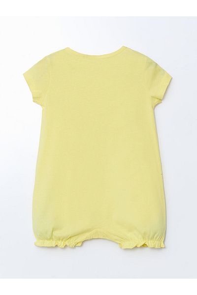 LC Waikiki New Season Crew Neck Printed Baby Girl Jumpsuit - S5L989Z1