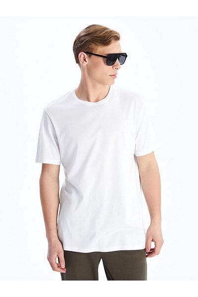 LC Waikiki Tricou pentru bărbați din bumbac pieptănat cu decolteu rotund de sezon nou - S50841Z8