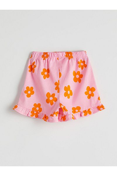 LC Waikiki New Season Elastic Waist Floral Girls' Pants - S5Pr85Z1
