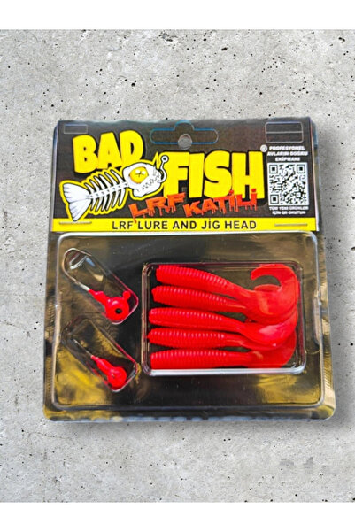 BadFish Lrf Katıli Silikon Yem Ve Jig Head Seti (5 2 PARÇA)