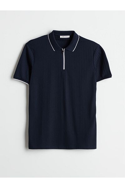 LC Waikiki Quality Parts from Celebi Store |   Polo Neck Men's Textured T-Shirt