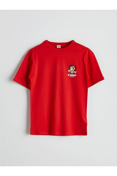 LC Waikiki Crew Neck Nostalgic Monkey Printed Boys T-Shirt